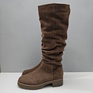 NEW Blondo Keisha Boot Slouchy Knee High Waterproof Brown Suede Leather Size 7.5